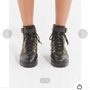 Urban Outfitters UO Jessa Leather Hiker Boot